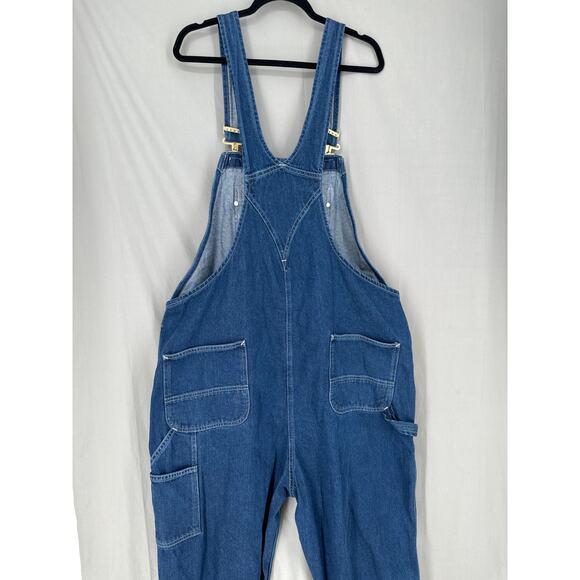 Carhartt Overalls Mens 42x32 Loose Fit Denim Overalls Workwear Bib Carpenter - Picture 4 of 8